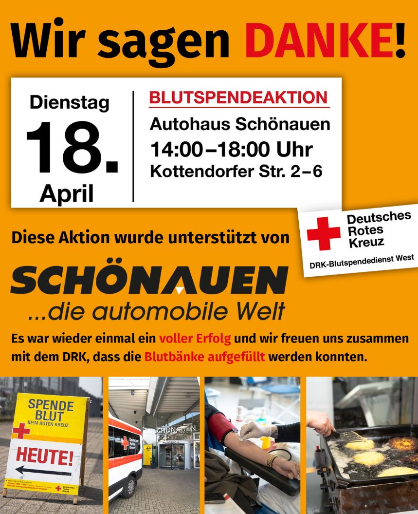 Blutspende-Aktion April 2023 im Schönauen Autohaus