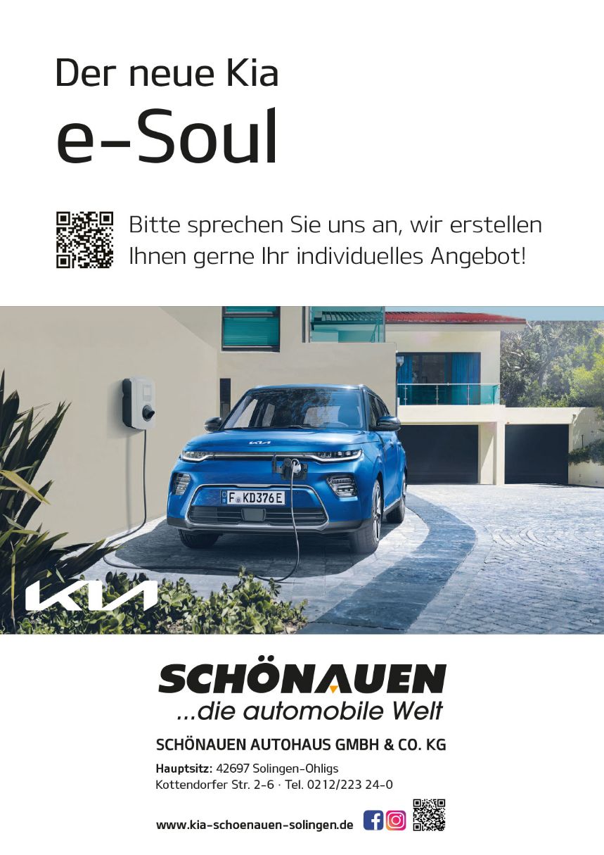 Kia e-Soul Angebotsblatt