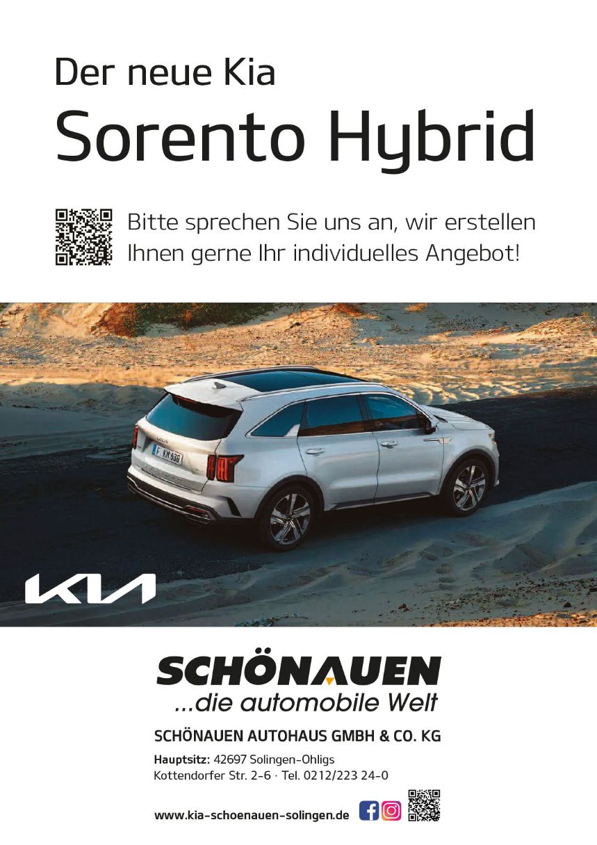 KIA Sorento Hybrid Angebotsblatt