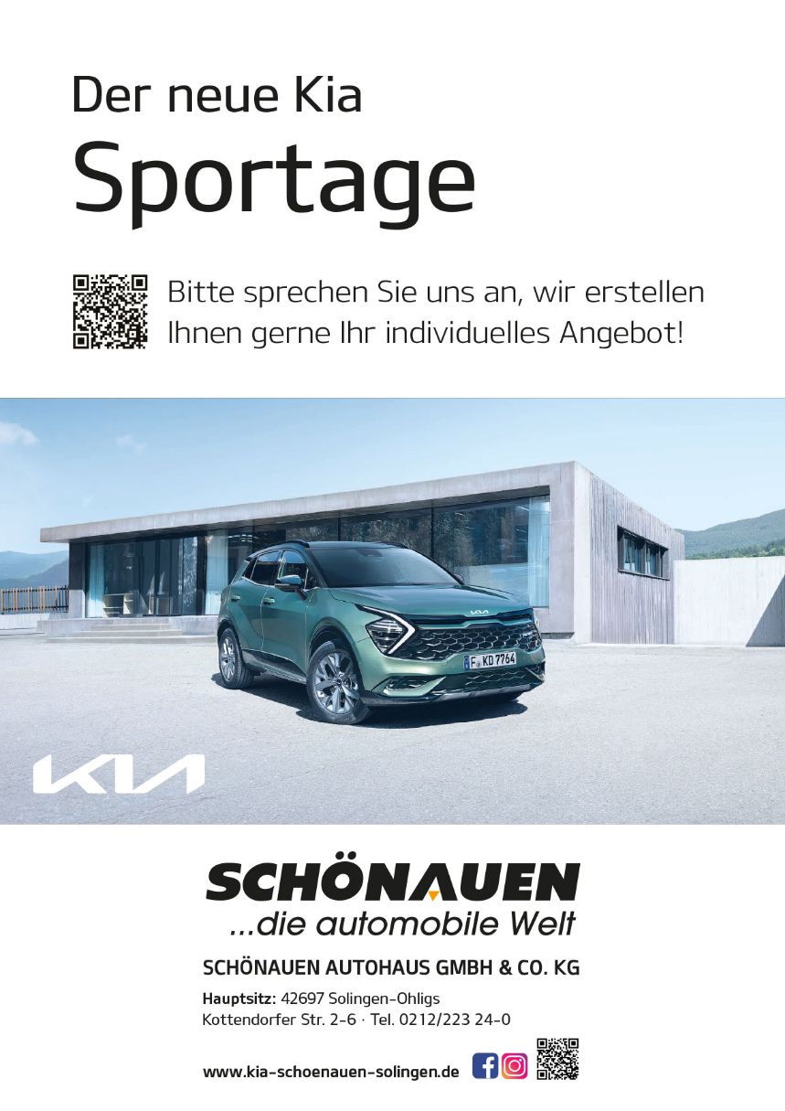 KIA Sportage Angebotsblatt