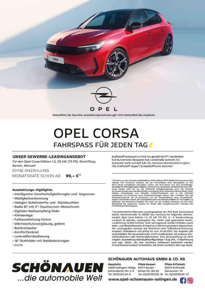 Gewerbe Opel Corsa 99 € Schönauen