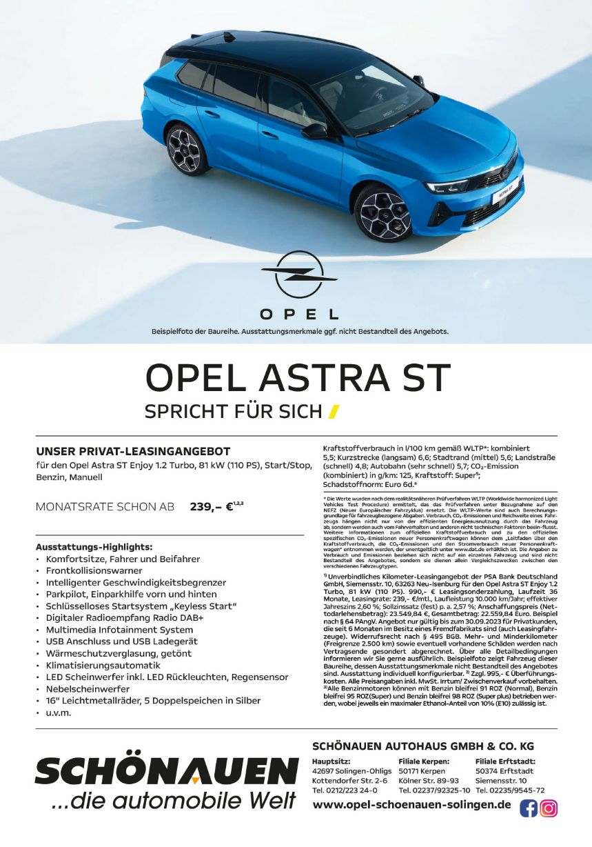 Privat Opel Astra ST 239 € Schönauen