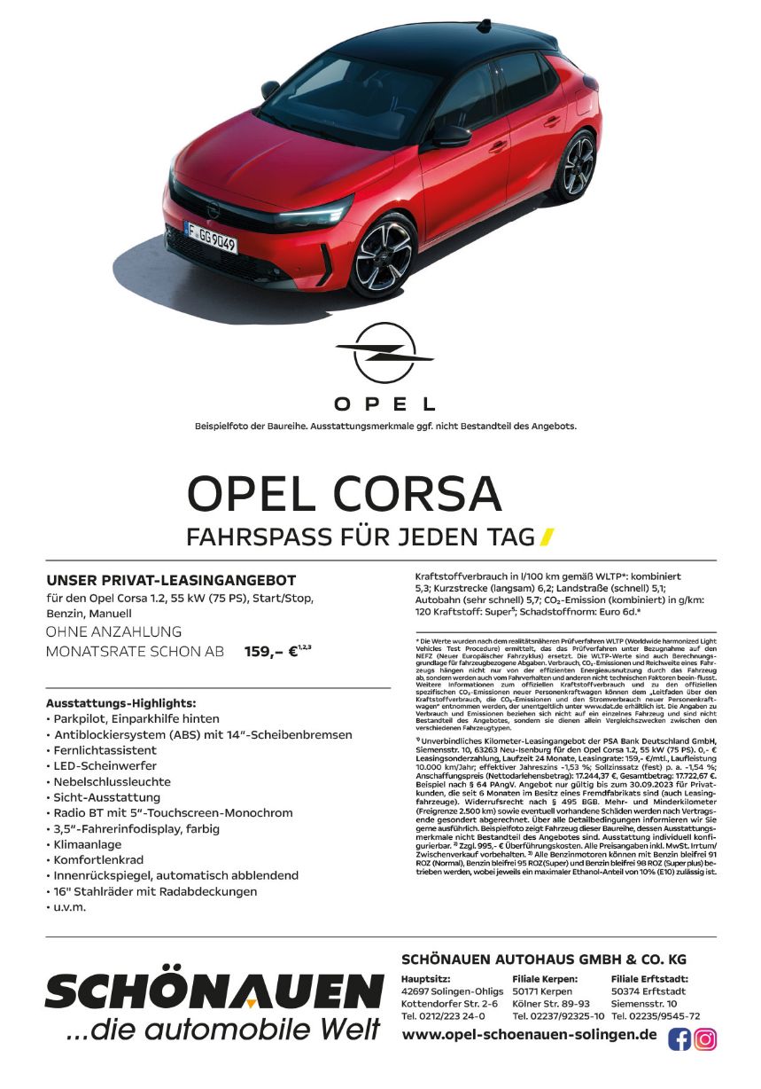 Privat Opel Corsa 15.09 Schönauen